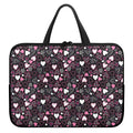 Cute Girly Heart Pattern Print Laptop Sleeve With Handle