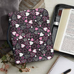 Cute Girly Heart Pattern Print Leather Bible Cover