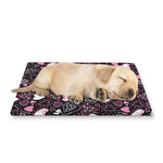 Cute Girly Heart Pattern Print Pet Cooling Mat Cover
