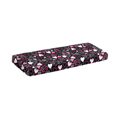 Cute Girly Heart Pattern Print Piano Keyboard Cover