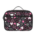 Cute Girly Heart Pattern Print Portable Lunch Bag