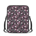 Cute Girly Heart Pattern Print Rectangular Crossbody Bag