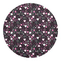 Cute Girly Heart Pattern Print Round Blanket