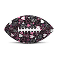 Cute Girly Heart Pattern Print Rugby Ball