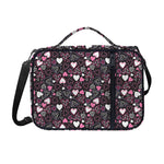 Cute Girly Heart Pattern Print Shoulder Strap Bible Bag