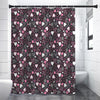 Cute Girly Heart Pattern Print Shower Curtain