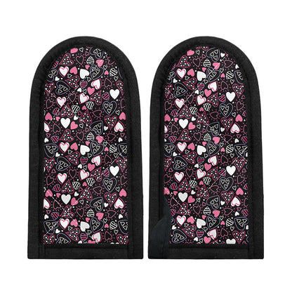 Cute Girly Heart Pattern Print Skillet Handle Cover