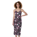 Cute Girly Heart Pattern Print Slim Fit Midi Cami Dress