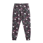 Cute Girly Heart Pattern Print Sweatpants