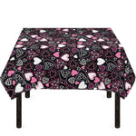 Cute Girly Heart Pattern Print Tablecloth