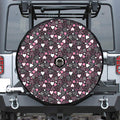 Cute Girly Heart Pattern Print Tire Cover With Camera Hole