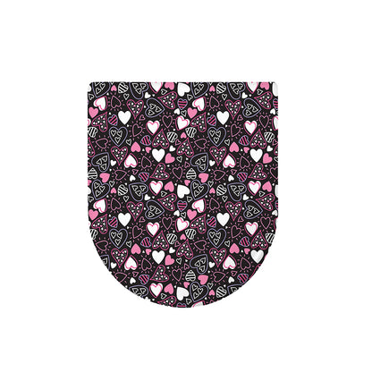 Cute Girly Heart Pattern Print Toilet Lid Cover