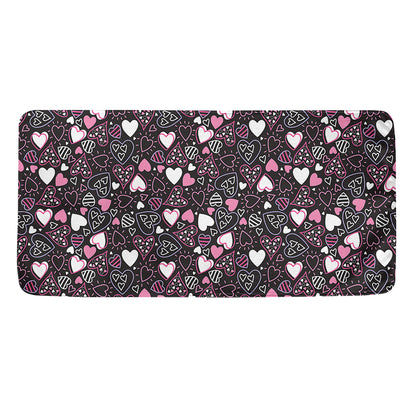 Cute Girly Heart Pattern Print Towel