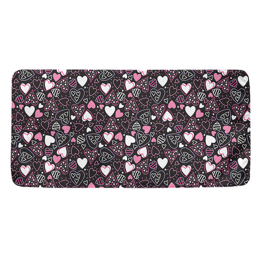 Cute Girly Heart Pattern Print Towel