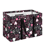 Cute Girly Heart Pattern Print Utility Tote Bag