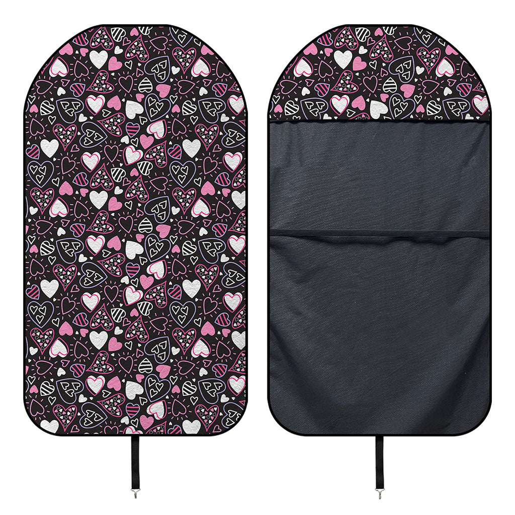 Cute Girly Heart Pattern Print Waterproof Car Seat Cover