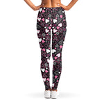 Cute Girly Heart Pattern Print Women's Leggings