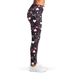 Cute Girly Heart Pattern Print Women's Leggings