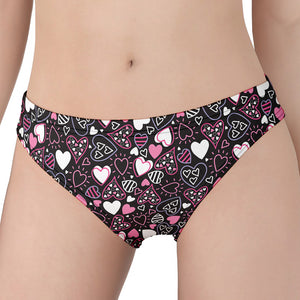 Cute Girly Heart Pattern Print Women's Panties