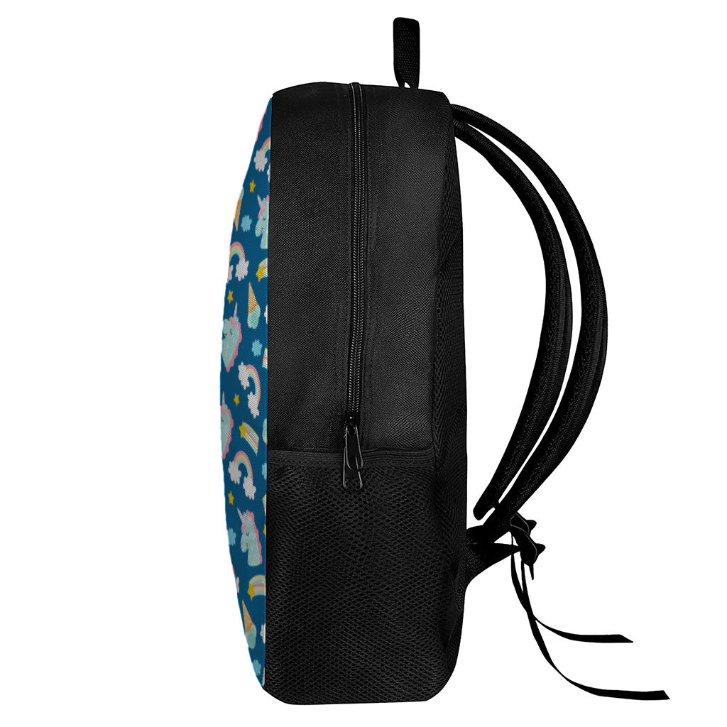 Cute Girly Unicorn Pattern Print 17 Inch Backpack