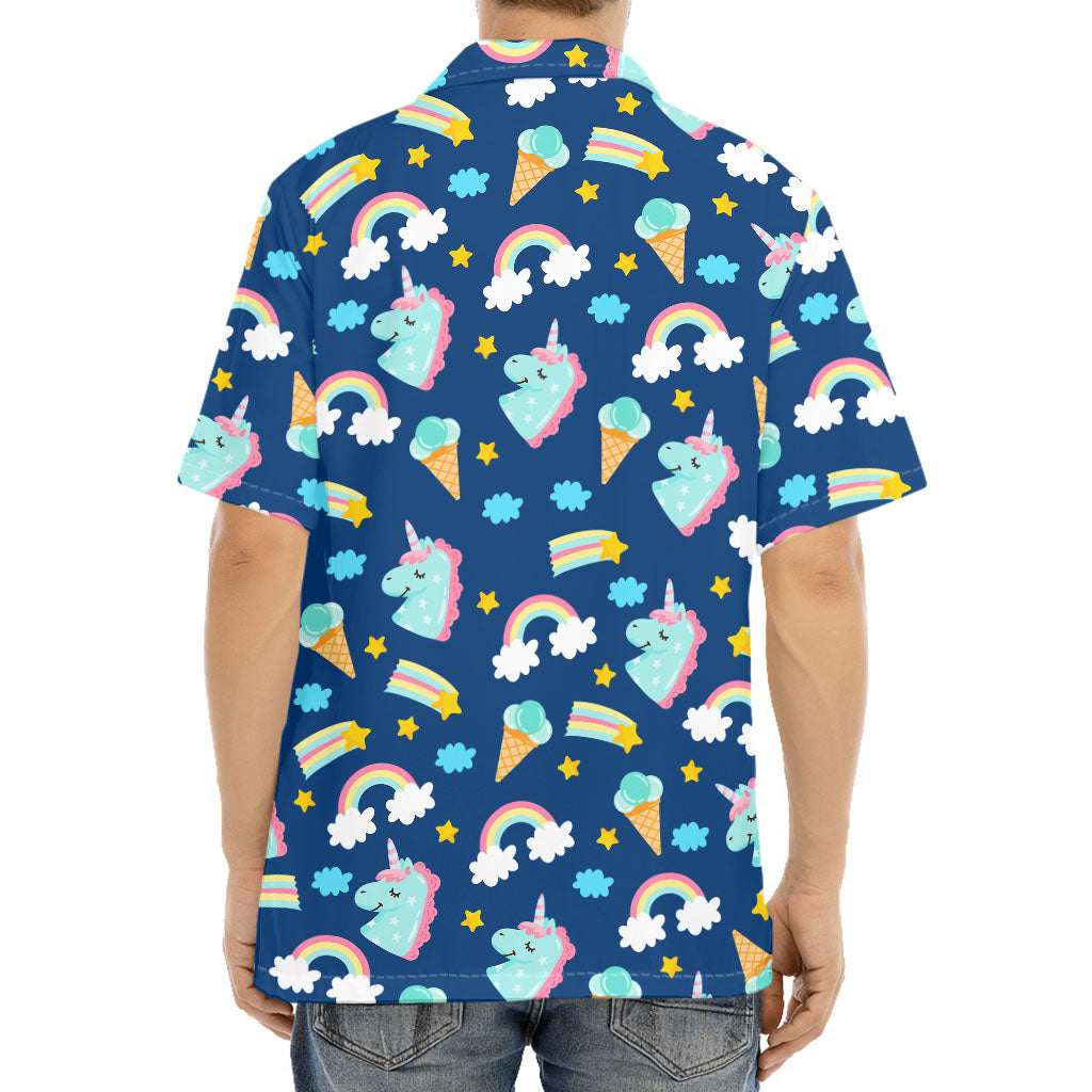 Cute Girly Unicorn Pattern Print Aloha Shirt