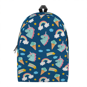 Cute Girly Unicorn Pattern Print Backpack