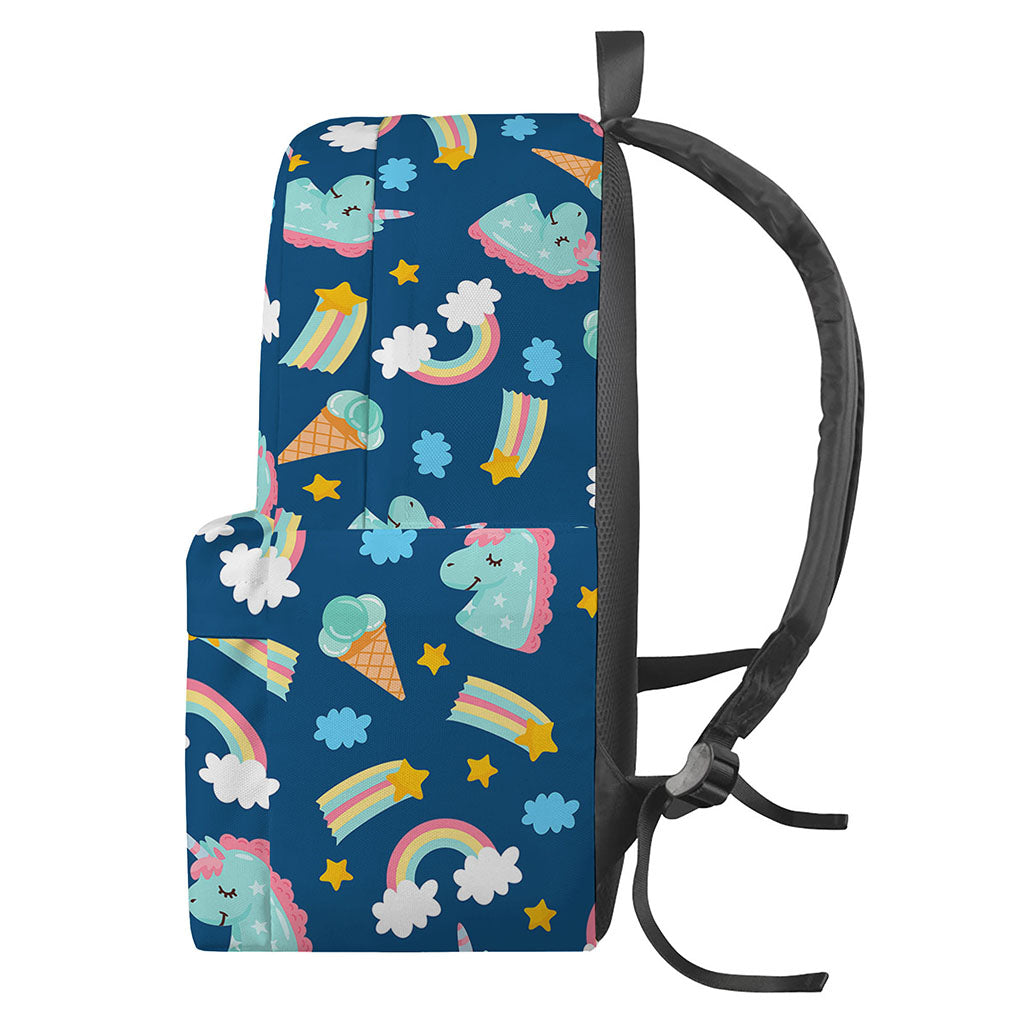 Cute Girly Unicorn Pattern Print Backpack