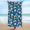 Cute Girly Unicorn Pattern Print Beach Towel