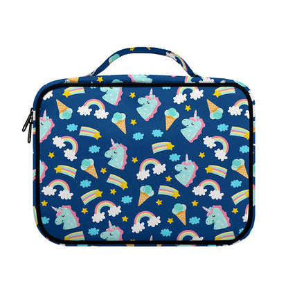 Cute Girly Unicorn Pattern Print Briefcase Bible Bag