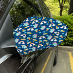 Cute Girly Unicorn Pattern Print Car Side Mirror Covers