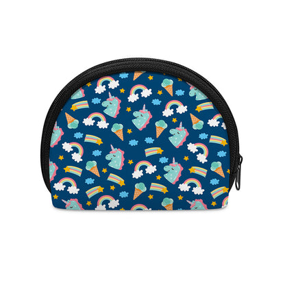 Cute Girly Unicorn Pattern Print Coin Purse