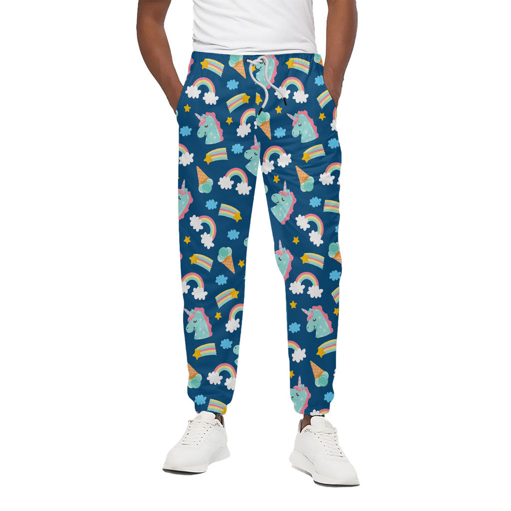 Cute Girly Unicorn Pattern Print Cotton Pants