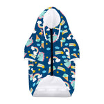 Cute Girly Unicorn Pattern Print Dog Zip Up Hoodie