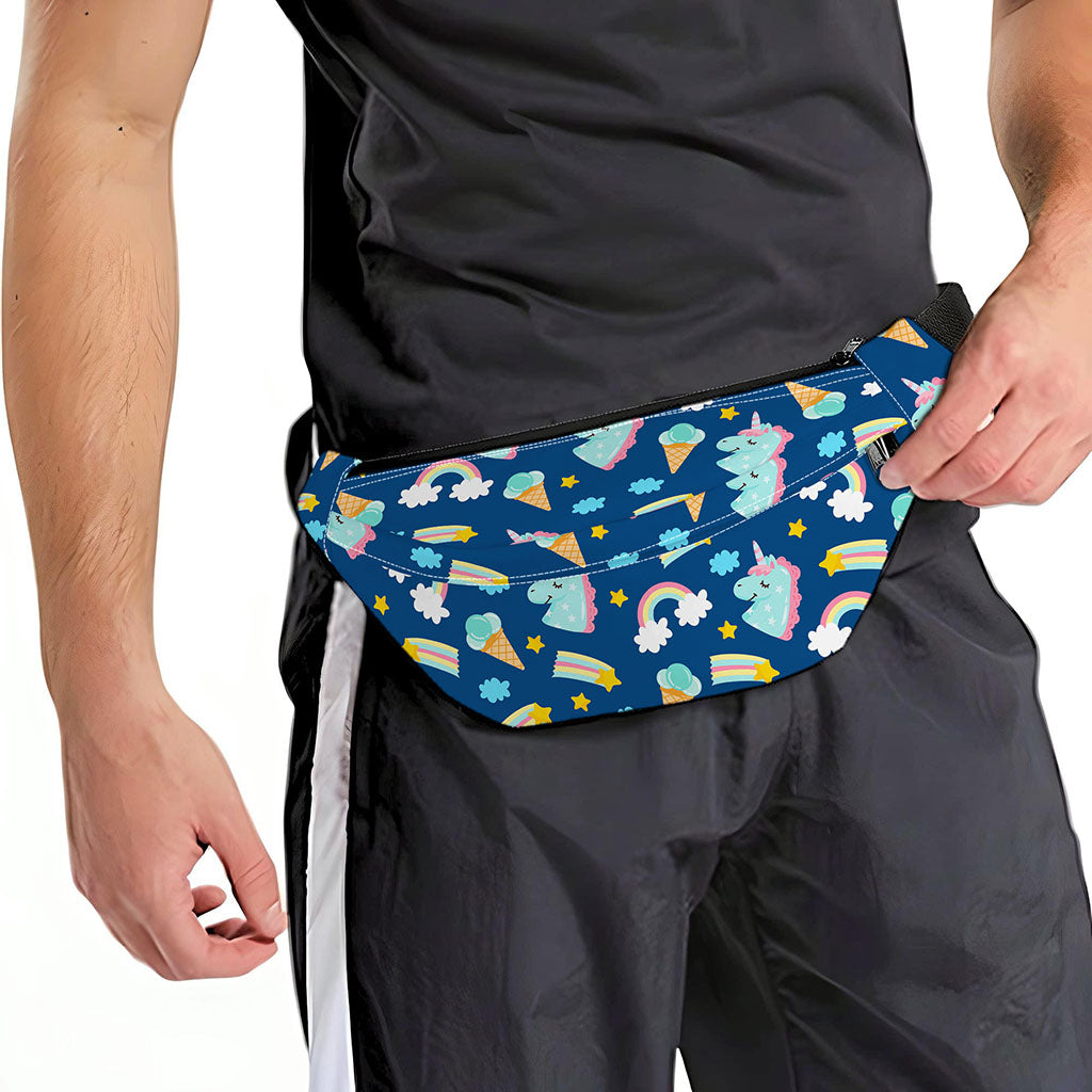 Cute Girly Unicorn Pattern Print Fanny Pack