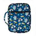 Cute Girly Unicorn Pattern Print Front Pocket Bible Bag