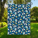 Cute Girly Unicorn Pattern Print Garden Flag