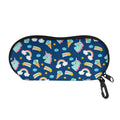 Cute Girly Unicorn Pattern Print Glasses Case