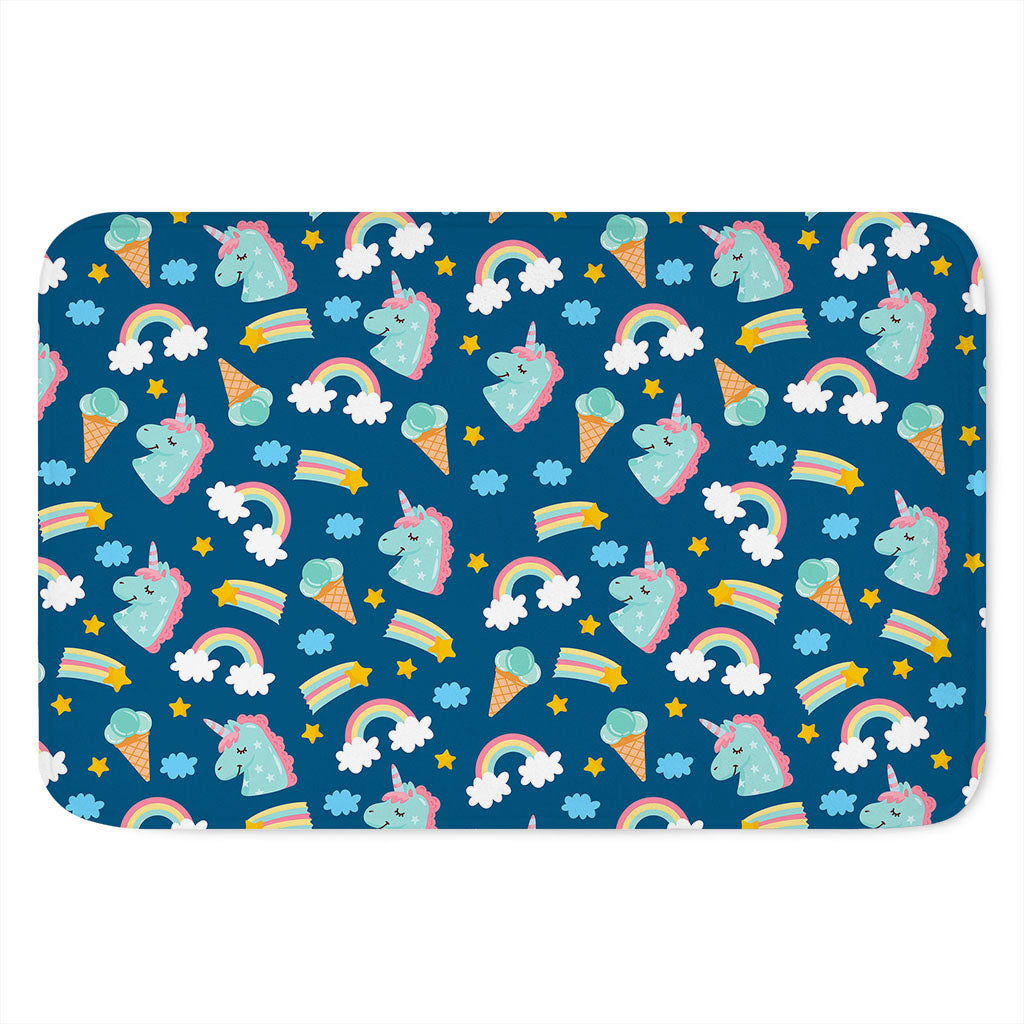 Cute Girly Unicorn Pattern Print Indoor Door Mat
