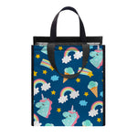 Cute Girly Unicorn Pattern Print Insulated Lunch Tote