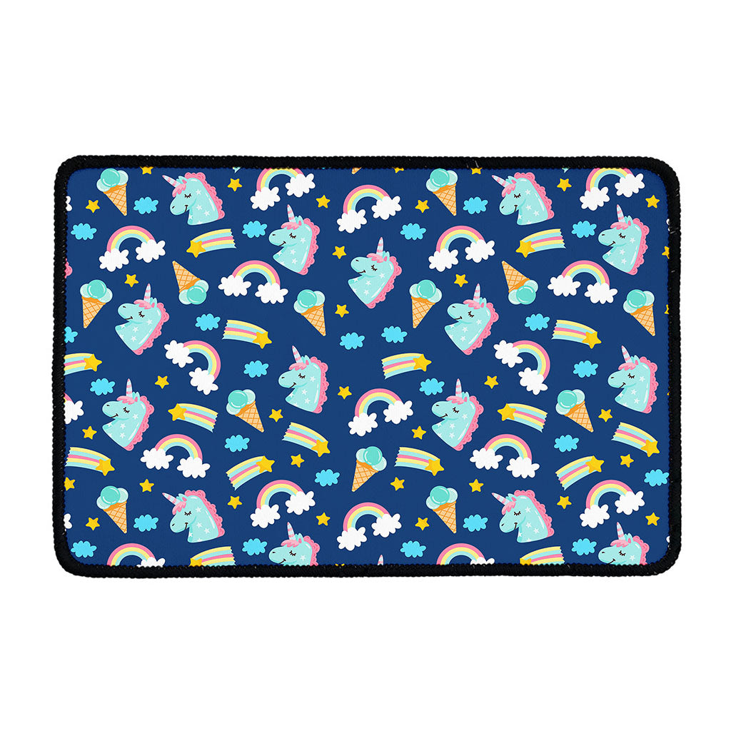 Cute Girly Unicorn Pattern Print Kitchen Mat