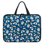 Cute Girly Unicorn Pattern Print Laptop Sleeve With Handle