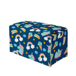 Cute Girly Unicorn Pattern Print Leather Tissue Box Cover