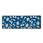 Cute Girly Unicorn Pattern Print Long Kitchen Mat