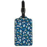 Cute Girly Unicorn Pattern Print Luggage Tag