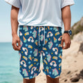 Cute Girly Unicorn Pattern Print Men's Cargo Shorts