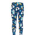 Cute Girly Unicorn Pattern Print Men's Leggings