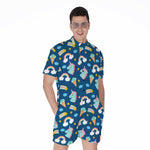 Cute Girly Unicorn Pattern Print Men's Rompers