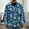 Cute Girly Unicorn Pattern Print Men's Shirt Jacket