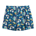 Cute Girly Unicorn Pattern Print Mesh Shorts