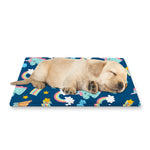 Cute Girly Unicorn Pattern Print Pet Cooling Mat Cover